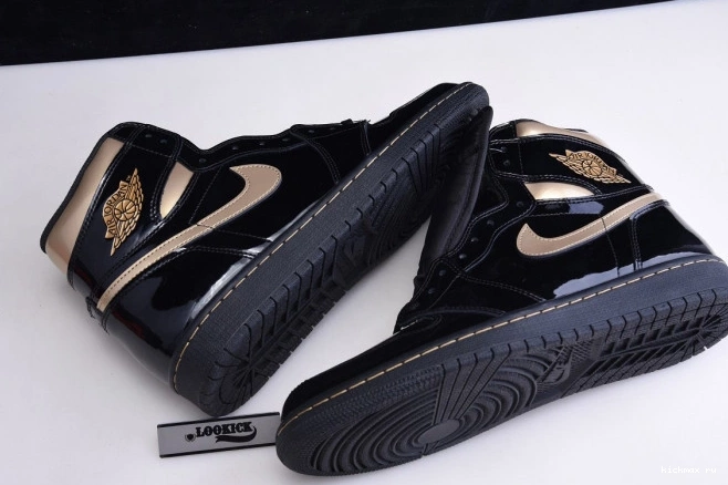 Cheap HIGH (2020) RETRO METALLIC 1 JORDAN GOLD AIR BLACK 555088-032 0813